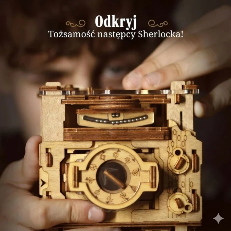 Drewniana skrzynka zagadka Sherlock's Camera - poziom ekspert
