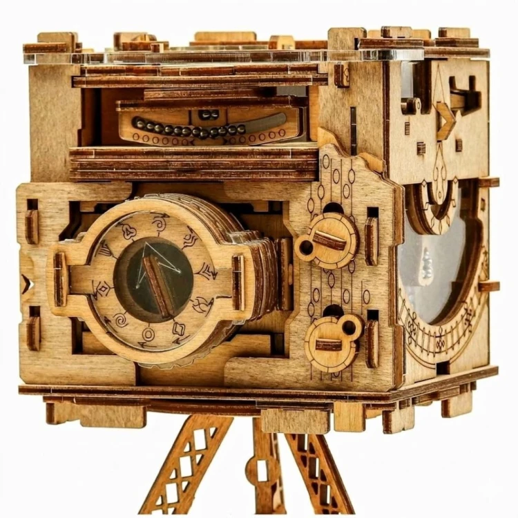 Cluebox PRO Sherlock's Camera - interaktywna zagadka drewniana 3D