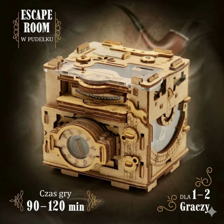 Precyzyjne mechanizmy Cluebox PRO - Sherlock's Camera zbliżenie