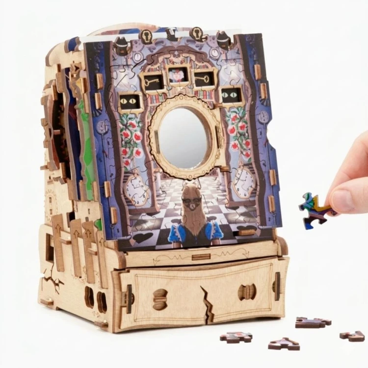CluePuzzle Wonderbox of Alice iDventure – drewniana szkatułka zagadek