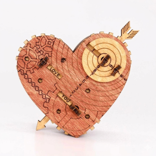 Mechaniczne Serce z Kodem – drewniana skrzynka na prezent Tin Woodman's Heart.