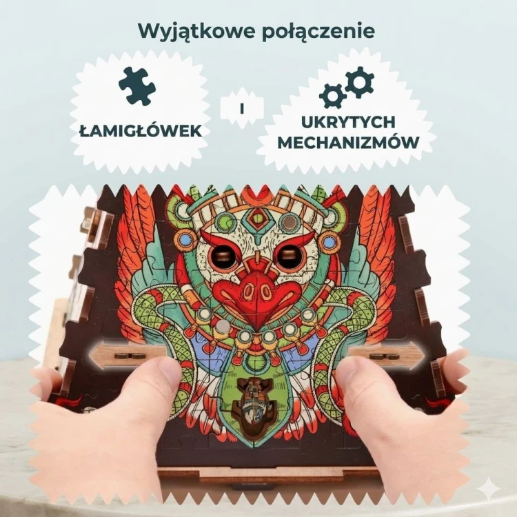 Rozwiązywanie zagadki Sonnenpyramide - interaktywna gra typu escape room w dłoniach