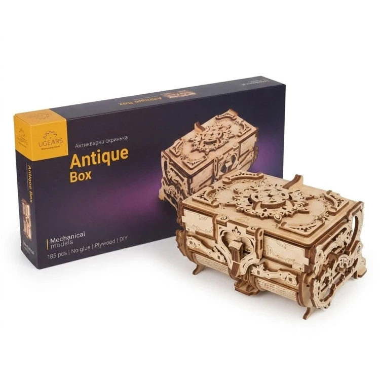Puzzle 3D z drewna rozkładana szkatułka na biżuterię