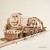 Puzzle 3D z drewna pociąg lokomotywa z tendrem
