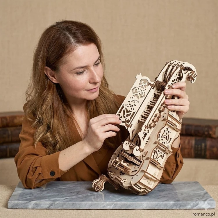 Prezent dla muzyka drewniany instrument Ugears