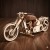 Puzzle 3D z drewna motocykl