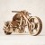 Ruchomy model motocykla do składania bez kleju Ugears