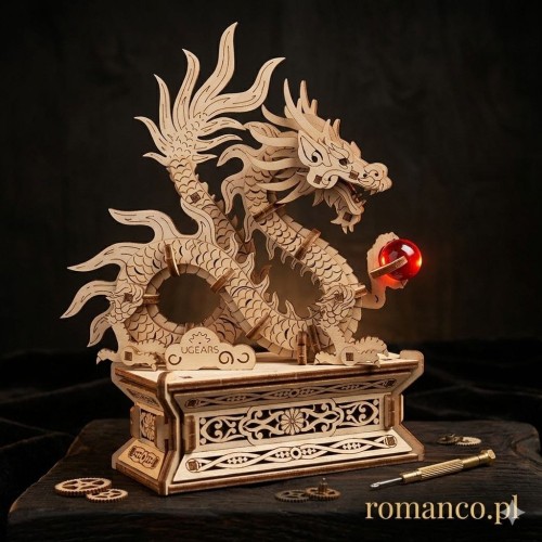 Puzzle 3D z drewna smok Dragon