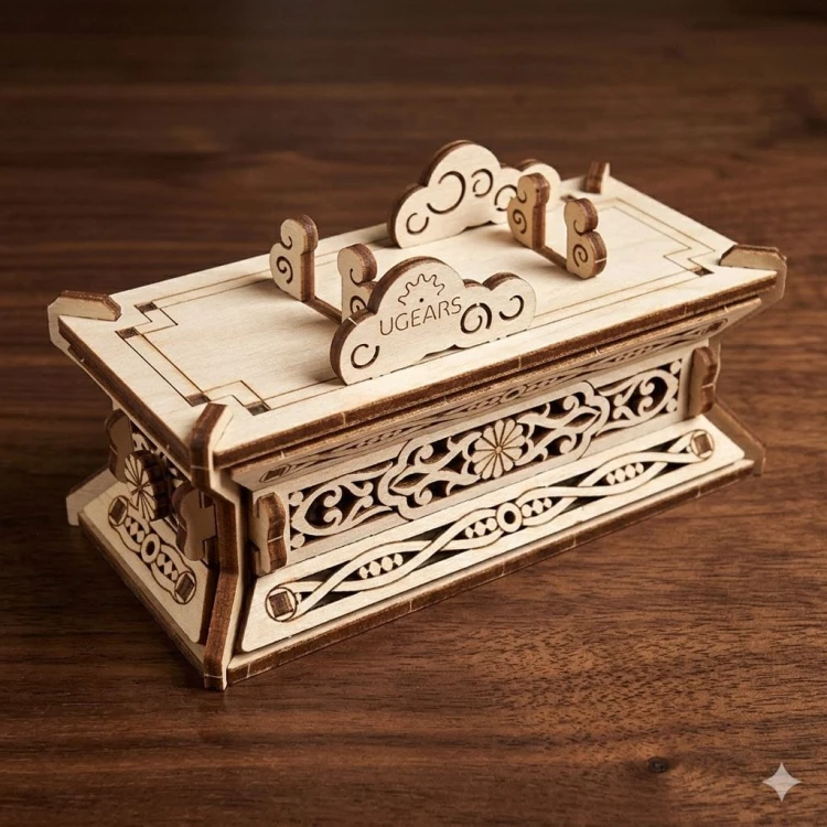 Puzzle 3D z drewna smok Dragon