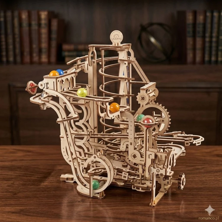 Puzzle 3D z drewna labirynt na kulki