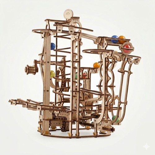 Puzzle 3D z drewna labirynt na kulki