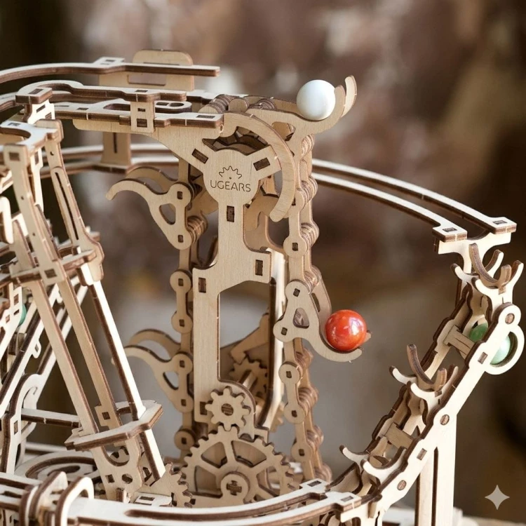 Puzzle 3D z drewna labirynt na kulki