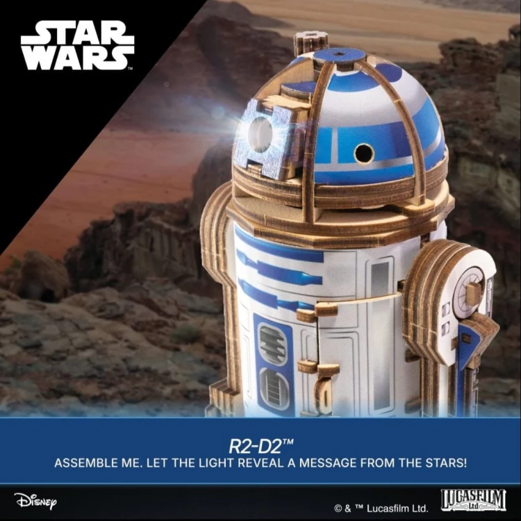Licencjonowany model R2-D2 z projektorem LED Ugears