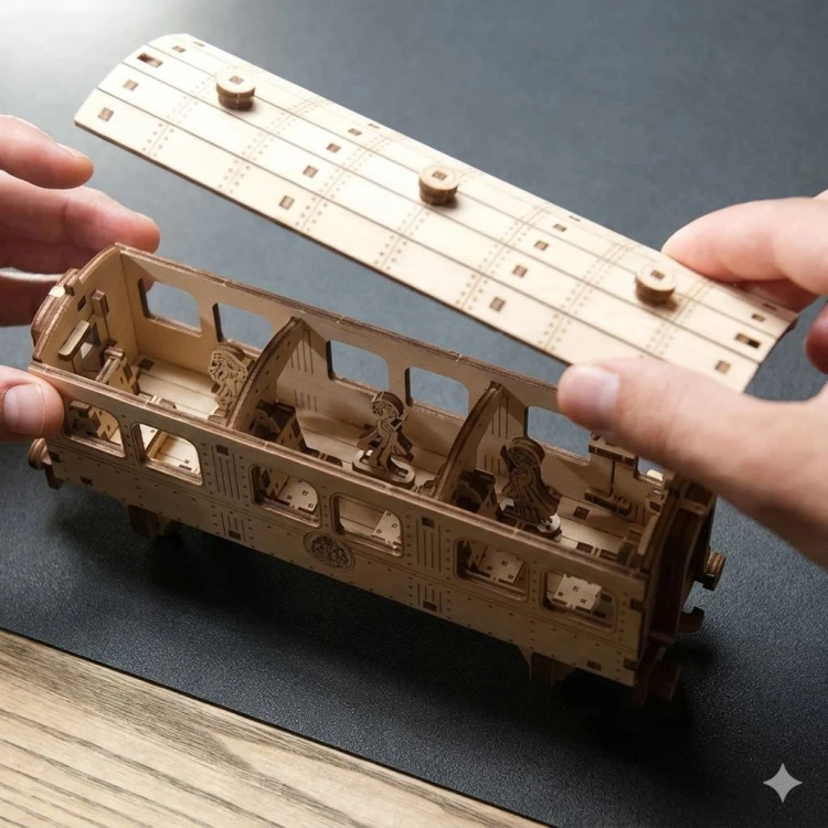 Mechaniczne puzzle 3D pociąg Harry Potter