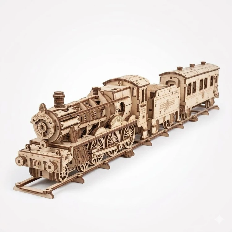 Lokomotywa z drewna do składania Hogwarts Express Ugears
