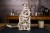 Zegar Mechaniczny Ugears drewniane puzzle 3D model do składania na prezent