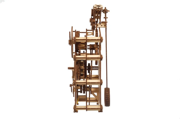 Zegar Mechaniczny Ugears drewniane puzzle 3D model do składania na prezent