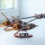 Drewniany model 3D Ścigacz Anakina Skywalkera Ugears z podświetleniem LED i pudełkiem