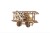 Złożony drewniany model samolotu Mini Biplane Ugears w stylu retro