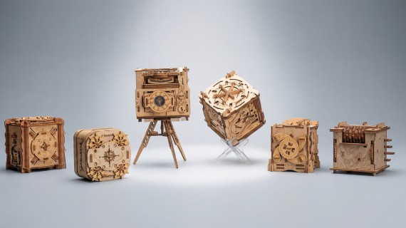  Łamigłówka DREWNIANA ESCAPE ROOM Kot Schrodingera Cluebox 3D